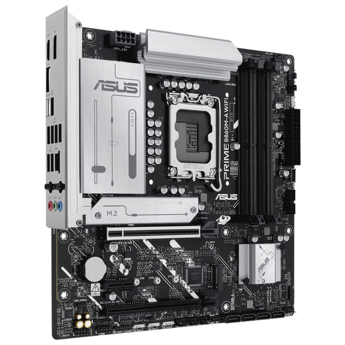 Asus 90MB1JY0-M0EAY0 PRIME B860M-A WIFI Scheda Madre mATX Socket LGA 1851 Intel B860 4x DDR5 256GB PCIe 5.0 2x M.2 WiFi 6E Bluetooth 5.3 colore Nero