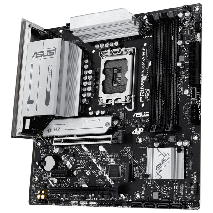 Asus 90MB1JY0-M0EAY0 PRIME B860M-A WIFI Scheda Madre mATX Socket LGA 1851 Intel B860 4x DDR5 256GB PCIe 5.0 2x M.2 WiFi 6E Bluetooth 5.3 colore Nero