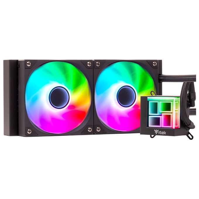 Itek Hydro Cube 240B KIT_ Raffreddamento a Liquido 12cm Nero