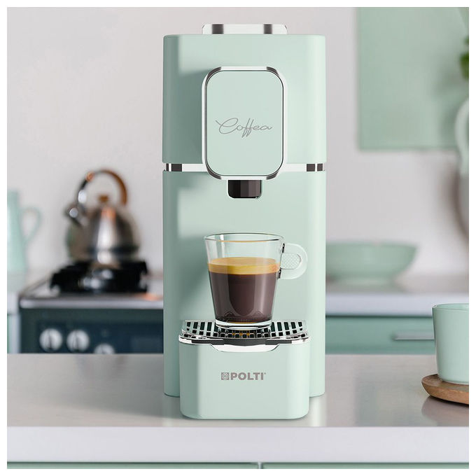 Polti Coffea S15G, Macchina Caffe' Automatica a Cialde, 0.85 L, Verde