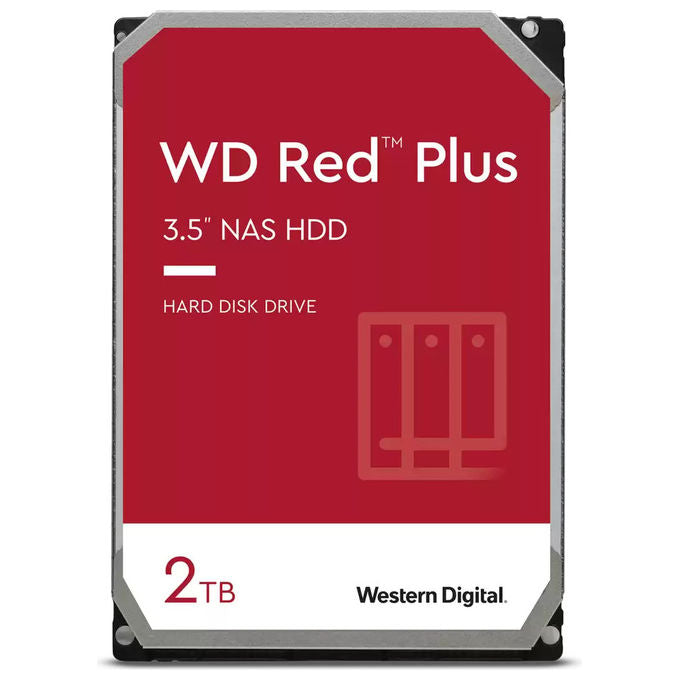 Western Digital Red Plus 2TB Hard Disk Interno 3.5'' SATA