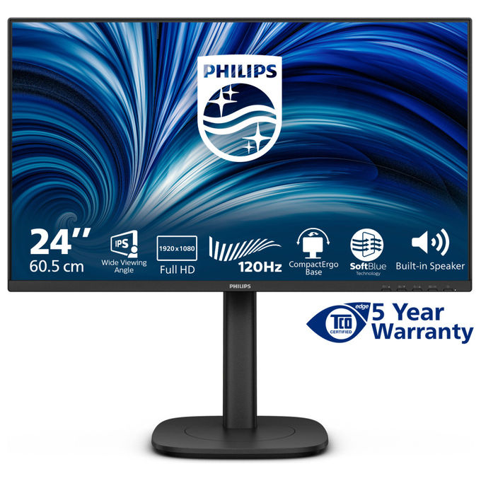 Philips Monitor Pc 24B2N3200J-00, 23.8 pollici, Full Hd