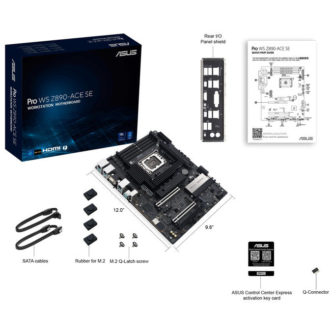 Asus Pro Ws Z890-Ace Se scheda madre ATX Intel Lga 1851