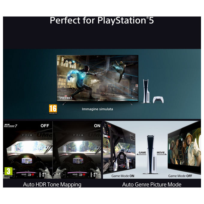 Sony Bravia XR 65'' Tv Oled 4K Ultra Hd Smart Tv nero