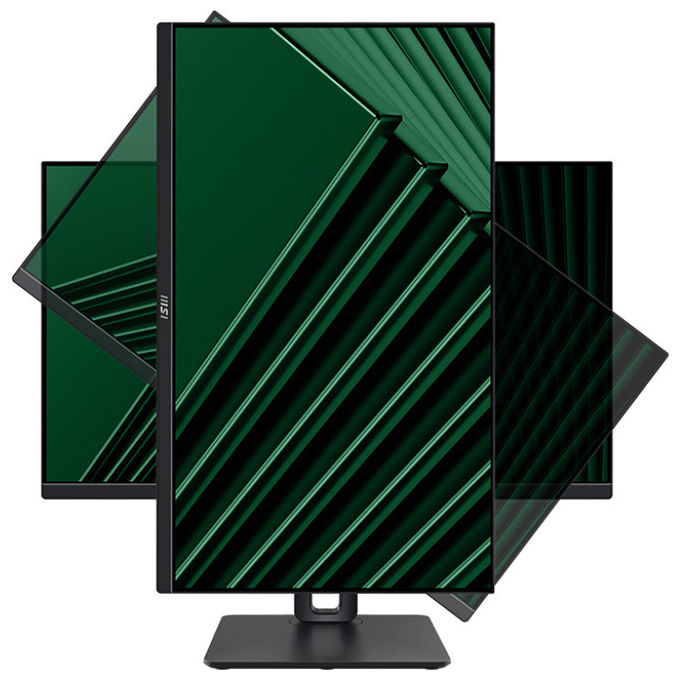 MSI PRO MP245PG Monitor PC 23,8'' IPS Full HD 1920x1080 100Hz 1ms Pivot Regolazione Altezza HDMI DisplayPort colore Nero