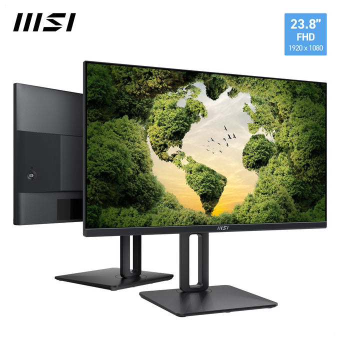 MSI PRO MP245PG Monitor PC 23,8'' IPS Full HD 1920x1080 100Hz 1ms Pivot Regolazione Altezza HDMI DisplayPort colore Nero