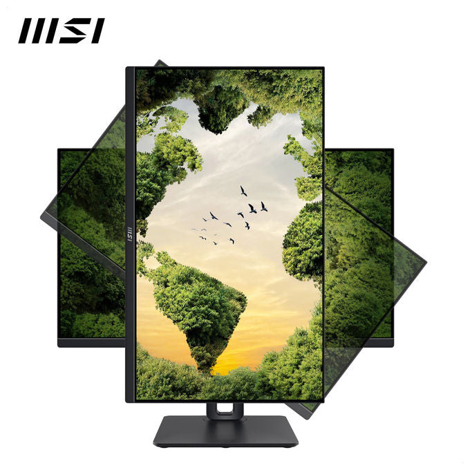 MSI PRO MP245PG Monitor PC 23,8'' IPS Full HD 1920x1080 100Hz 1ms Pivot Regolazione Altezza HDMI DisplayPort colore Nero