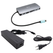 I-tec Docking Station USB-C Nano Metallo HDMI VGA LAN con Caricatore 100W