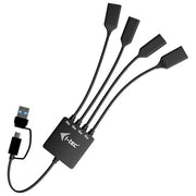 I-tec Hub Usb-c-usb-a 4 Porte con 2x Usb-c e 2x Usb-a
