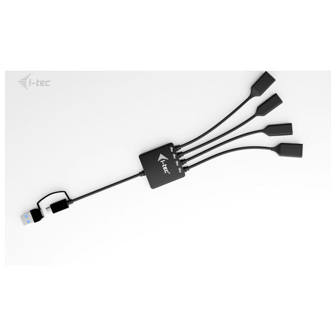 I-tec Hub Usb-c-usb-a 4 Porte con 2x Usb-c e 2x Usb-a