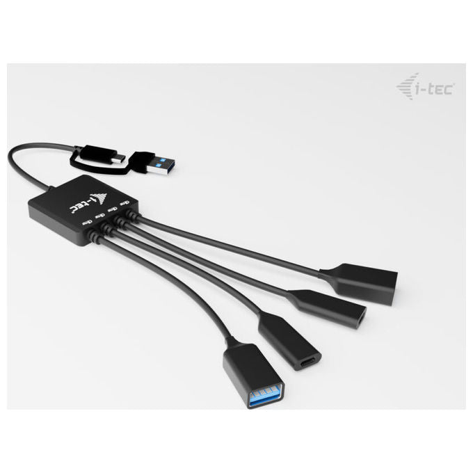 I-tec Hub Usb-c-usb-a 4 Porte con 2x Usb-c e 2x Usb-a