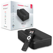Thomson PG55B Sirius Proiettore Laser RGB Smart Ottica Ultra-Corta Full HD 1080p 600 ANSI Google TV HDR10+ Batteria colore Nero