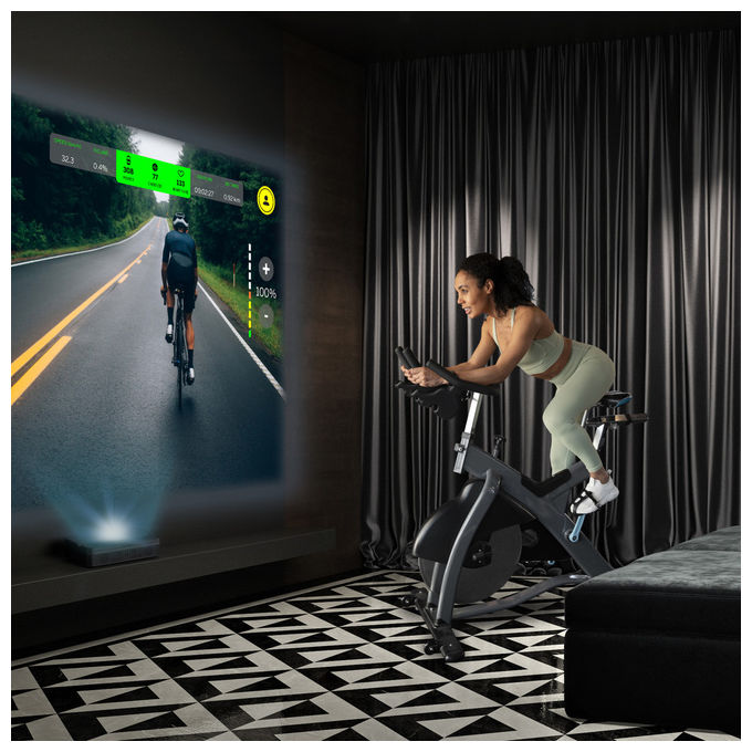 Thomson PG55B Sirius Proiettore Laser RGB Smart Ottica Ultra-Corta Full HD 1080p 600 ANSI Google TV HDR10+ Batteria colore Nero
