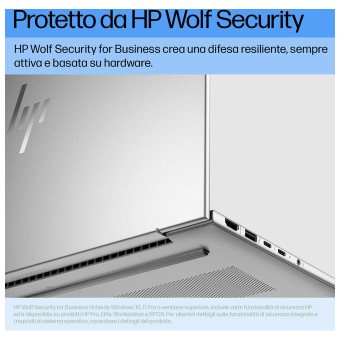 HP Computer portatile Elitebook 640 G11 14 pollici WUXGA Intel Core Ultra 5 16 GB RAM 512 GB SSD colore Argento