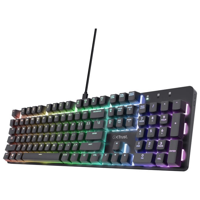 Trust GXT 871 Zora Tastiera Gaming Meccanica Italiana Nera