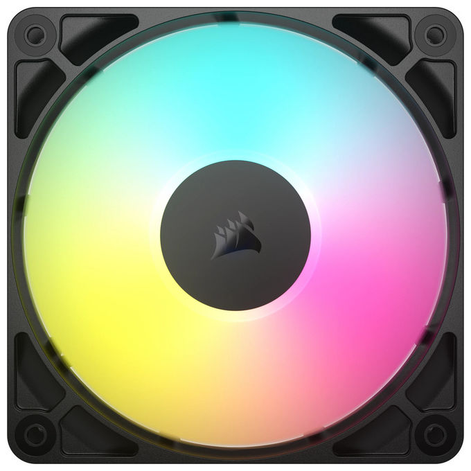 Corsair RS120 ARGB Ventola per PC 12cm, Nero, Pacco da 3