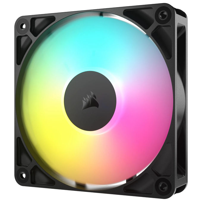 Corsair RS120 ARGB Ventola per PC 12cm, Nero, Pacco da 3