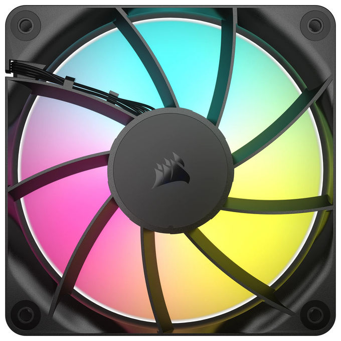 Corsair RS120 ARGB Ventola per PC 12cm, Nero, Pacco da 3