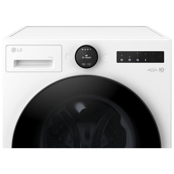 LG F4X7011TWB Serie X7 Lavatrice Frontale 11 Kg 1400 rpm Classe A AI DD TurboWash 360 Wi-Fi Vapore (85x60x56.5 cm) colore Bianco