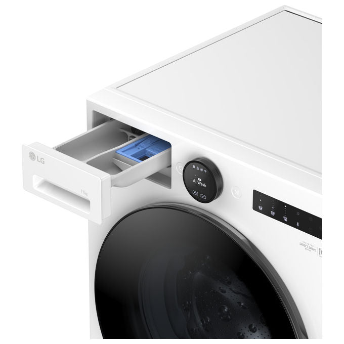 LG F4X7011TWB Serie X7 Lavatrice Frontale 11 Kg 1400 rpm Classe A AI DD TurboWash 360 Wi-Fi Vapore (85x60x56.5 cm) colore Bianco