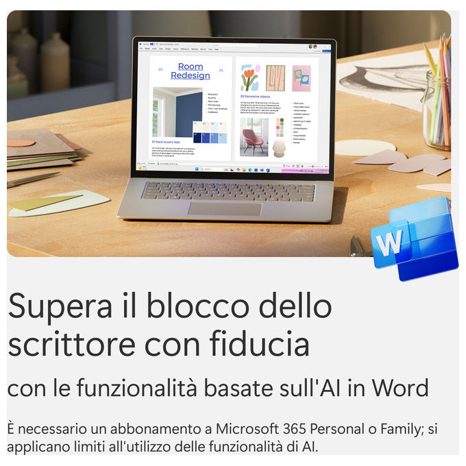 Microsoft EP2-32448 365 Personal Suite Office Abbonamento 1 Anno 1 TB OneDrive Word Excel PowerPoint Italiano