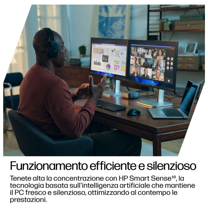 HP AD3E1ET EliteBook 8 Flip G1i Notebook 2 in 1 13,3 pollici Intel Core Ultra 7 32GB 512GB SSD Argento Windows 11 Pro