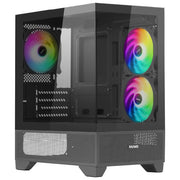 Nuwo Clash CK100 Case Micro-ATX Nero con Ventole ARGB