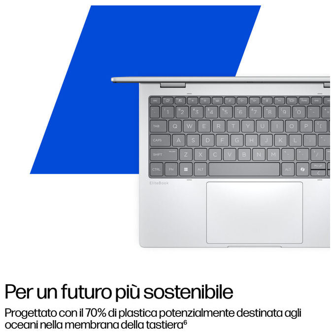 HP AD3D9ET EliteBook 8 Flip G1i Notebook 2 in 1 13.3'' Touch Intel Core Ultra 5 225U 16GB 512GB SSD Windows 11 Pro colore Argento