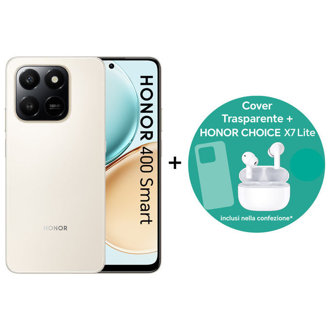 Honor 400 Smart 8GB 256GB Oro: Smartphone con X7 Lite e Custodia