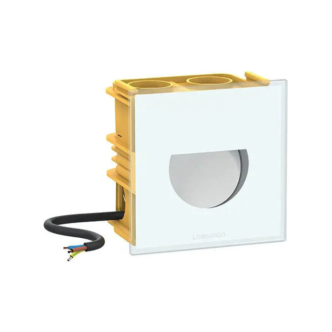 Lomb KIT_ Segnapasso Led 4K Bianca Alluminio