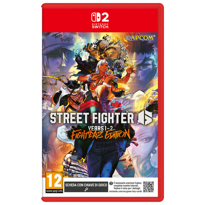 Nintendo 10016219 Street Fighter 6 Years 1-2 Fighters Edition Gioco Nintendo Switch 2 Picchiaduro PEGI 12 26 Personaggi Multiplayer Online
