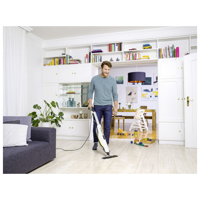 Kärcher SC 3 Upright Scopa a Vapore 0,5 L 1600W Nero Bianco