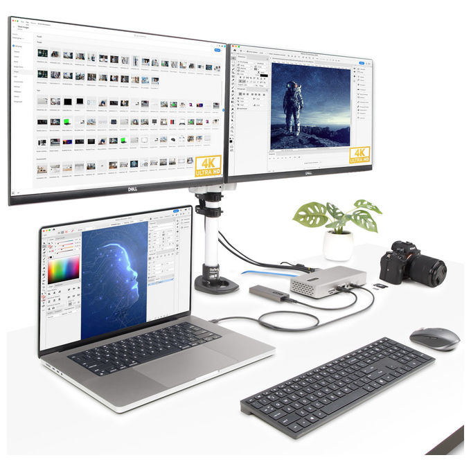 StarTech Docking Station Thunderbolt 4 Multi Monitor 2xHDMI 2xDisplayPort Grigio