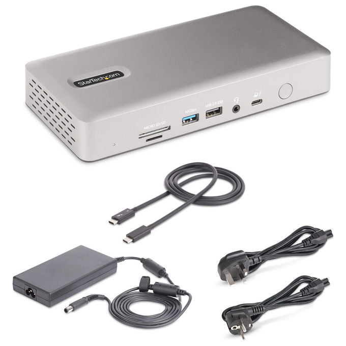 StarTech Docking Station Thunderbolt 4 Multi Monitor 2xHDMI 2xDisplayPort Grigio