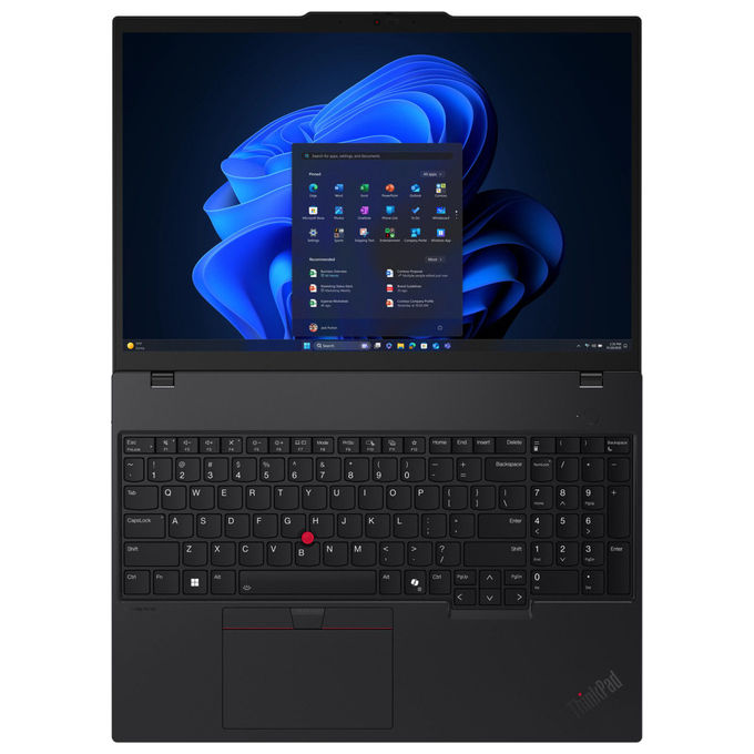 Lenovo ThinkPad T16 Gen 4 Intel Core Ultra 7 255U Notebook 16'' WUXGA 16GB DDR5 512GB SSD Windows 11 Pro colore Nero