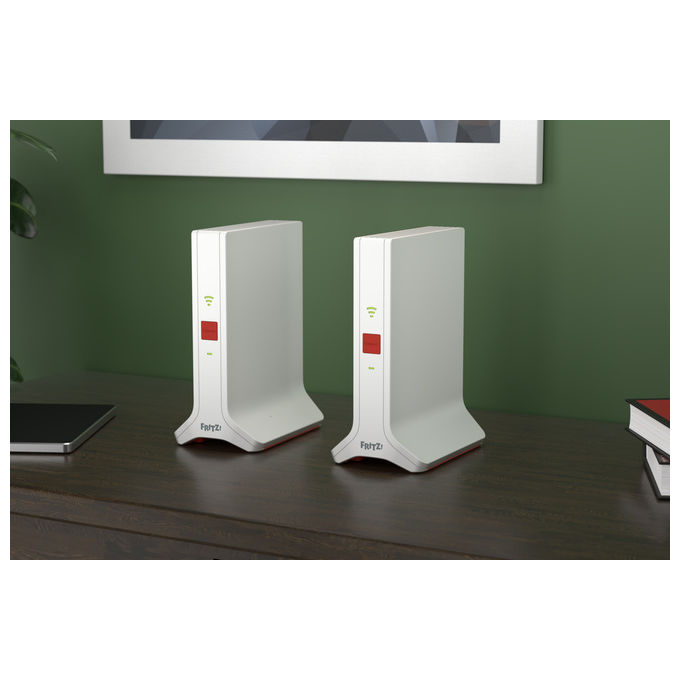 Fritz! Mesh Set 4200 Wi-Fi 6 Dual-band 2-Pack Internazionale Bianco Rosso