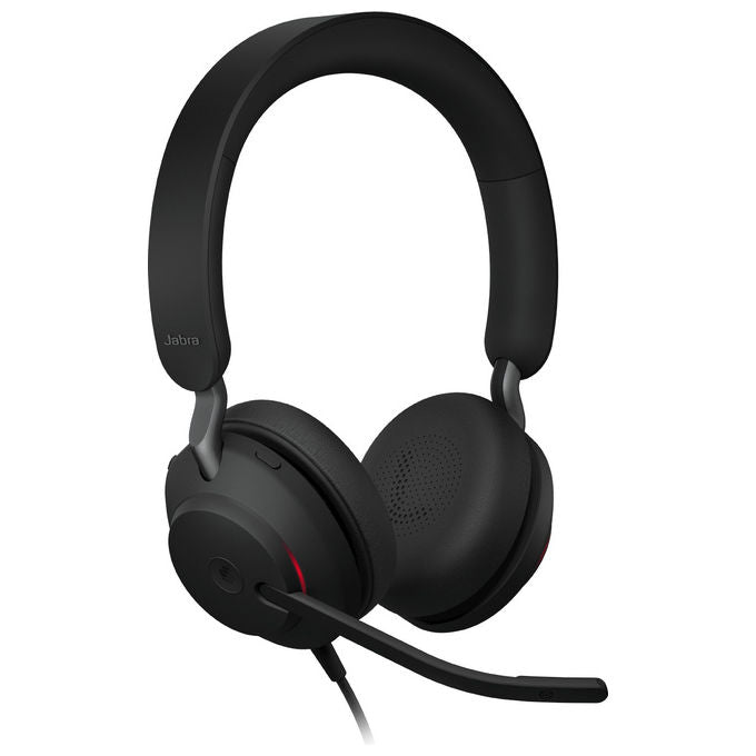 Jabra Evolve2 40 SE Cuffie Biauricolari Cablate Nere