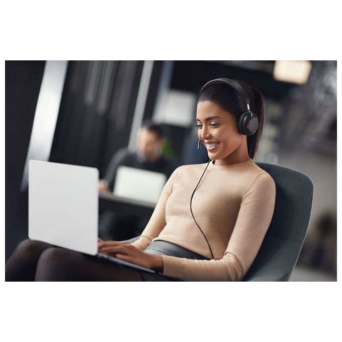 Jabra Evolve2 40 SE Cuffie Biauricolari Cablate Nere