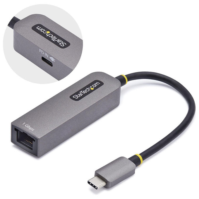 Startech.com Adattatore Ethernet USB-C 1Gbps con PD 100W