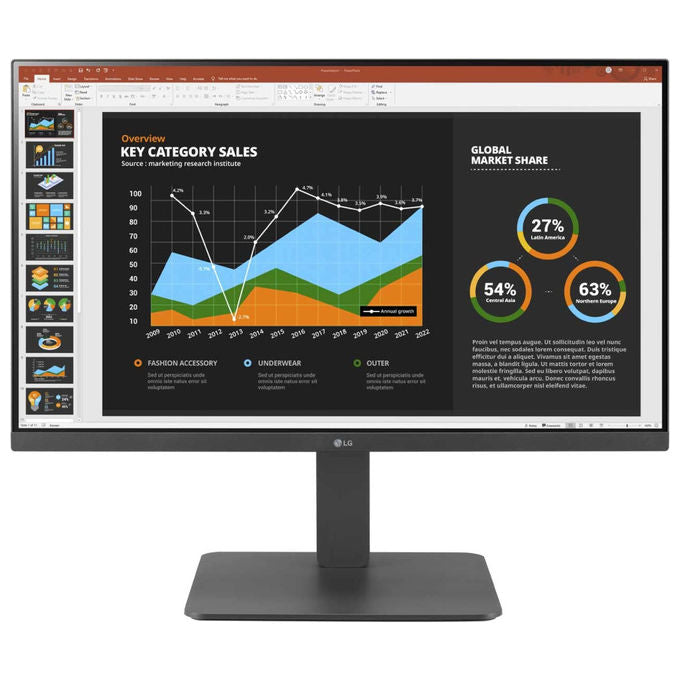 Lg Monitor Desktop 24BR750E-A Full HD 23.8 Pollici
