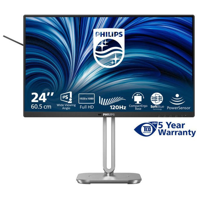 Philips Monitor 23.8'' Full HD 120Hz IPS Grigio