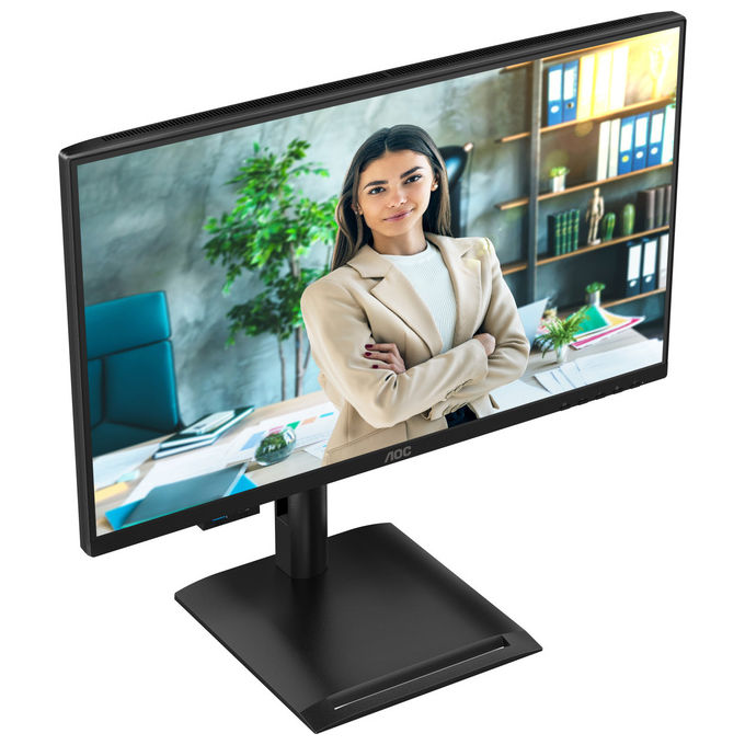AOC 24P4U Monitor PC 23.8'' Full HD IPS 120Hz 4ms AMD FreeSync Hub USB 3.2 Altoparlanti colore Nero