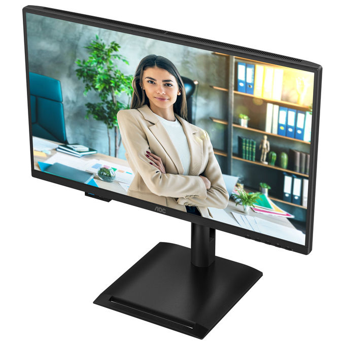 AOC 24P4U Monitor PC 23.8'' Full HD IPS 120Hz 4ms AMD FreeSync Hub USB 3.2 Altoparlanti colore Nero
