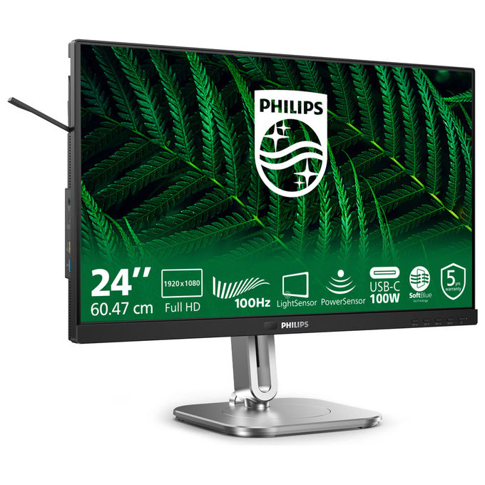 Philips Monitor 23.8'' Full HD LCD 24B2G5301-00 Nero