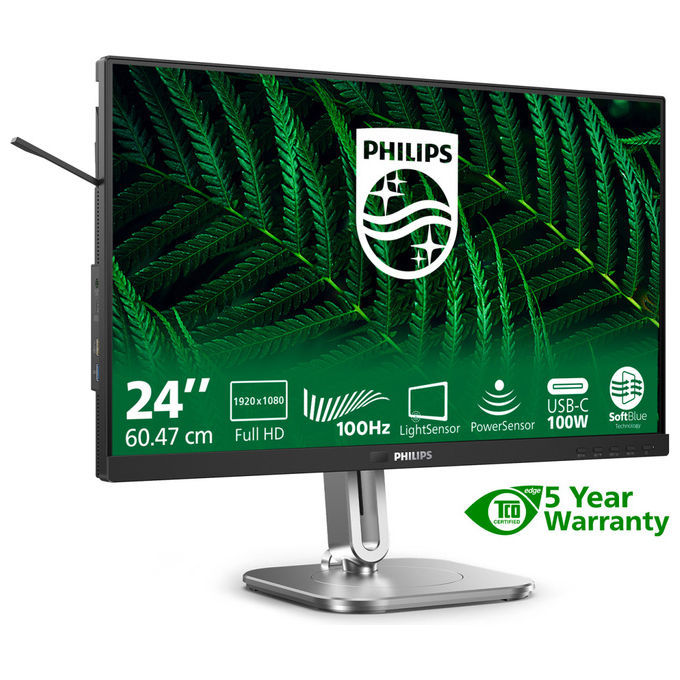 Philips Monitor 23.8'' Full HD LCD 24B2G5301-00 Nero