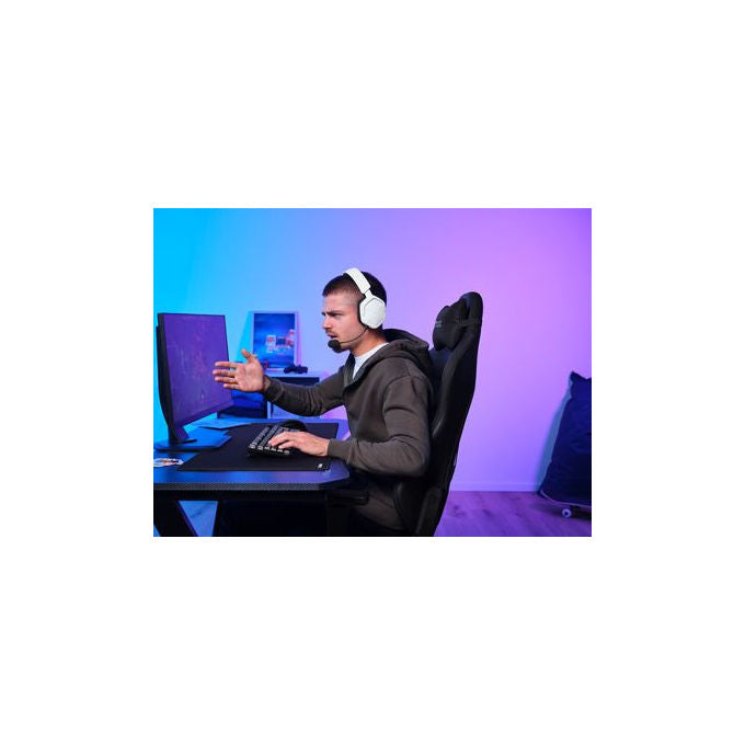 Trust GXT 493W Carus Cuffie Gaming Bluetooth Bianco