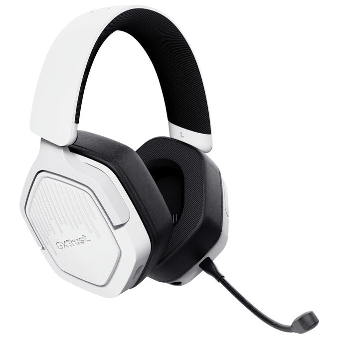 Trust GXT 493W Carus Cuffie Gaming Bluetooth Bianco