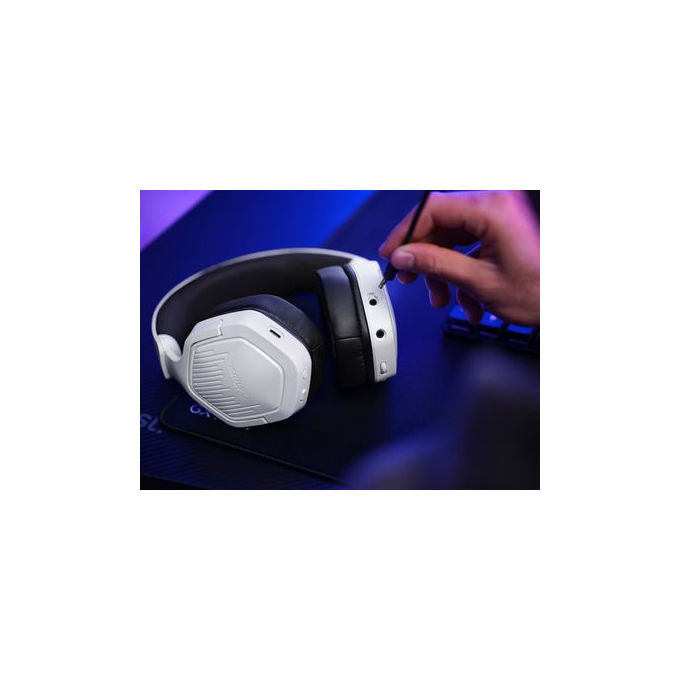 Trust GXT 493W Carus Cuffie Gaming Bluetooth Bianco