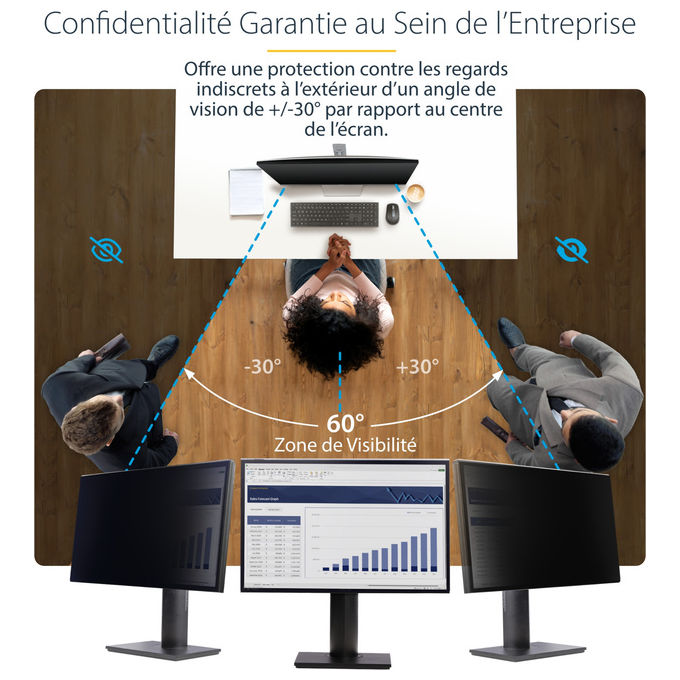 StarTech.com Filtro Privacy Monitor 24'' 16:10 Acrilico Lucido