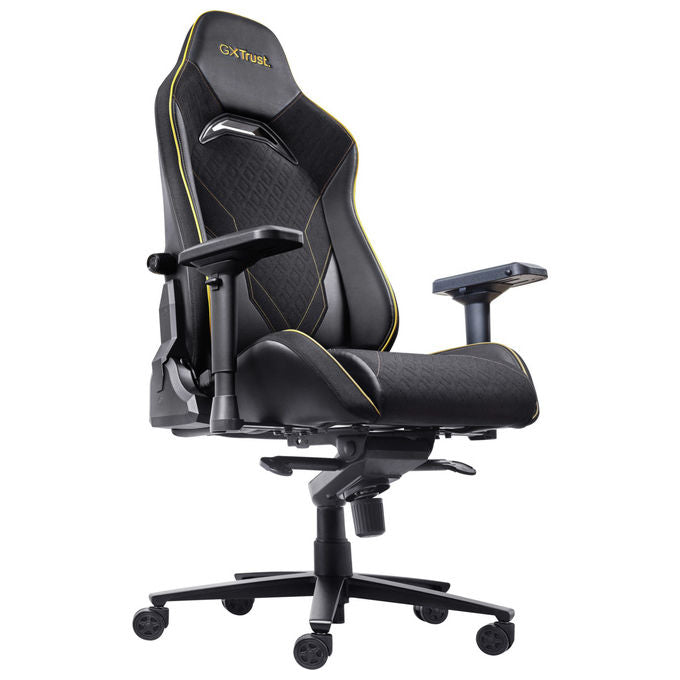 Trust GXT 721 Ruya Pro Sedia Gaming Universale braccioli 4D supporto lombare regolabile pistone classe 4 150 Kg colore Nero